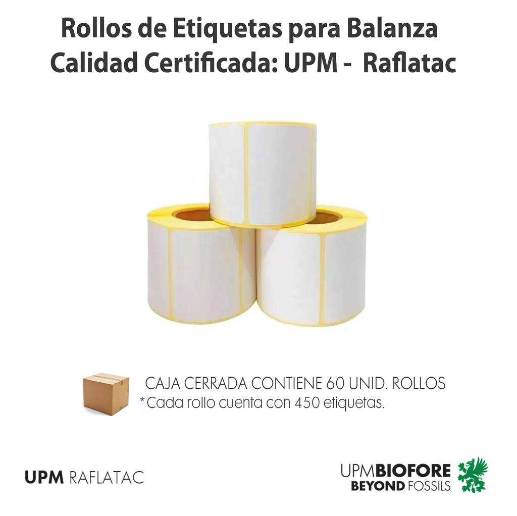 Rollos de papel Térmico TOP 55x44mm. (Caja x60unidades))