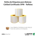 Rollos de papel Térmico TOP 55x44mm. (Caja x60unidades))