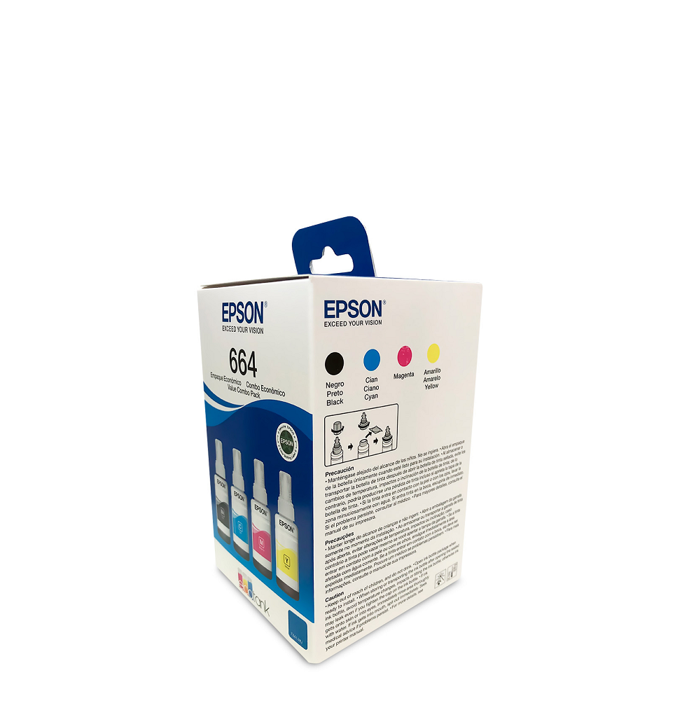 Kit de botellas Tinta EPSON T664 (Colores)
