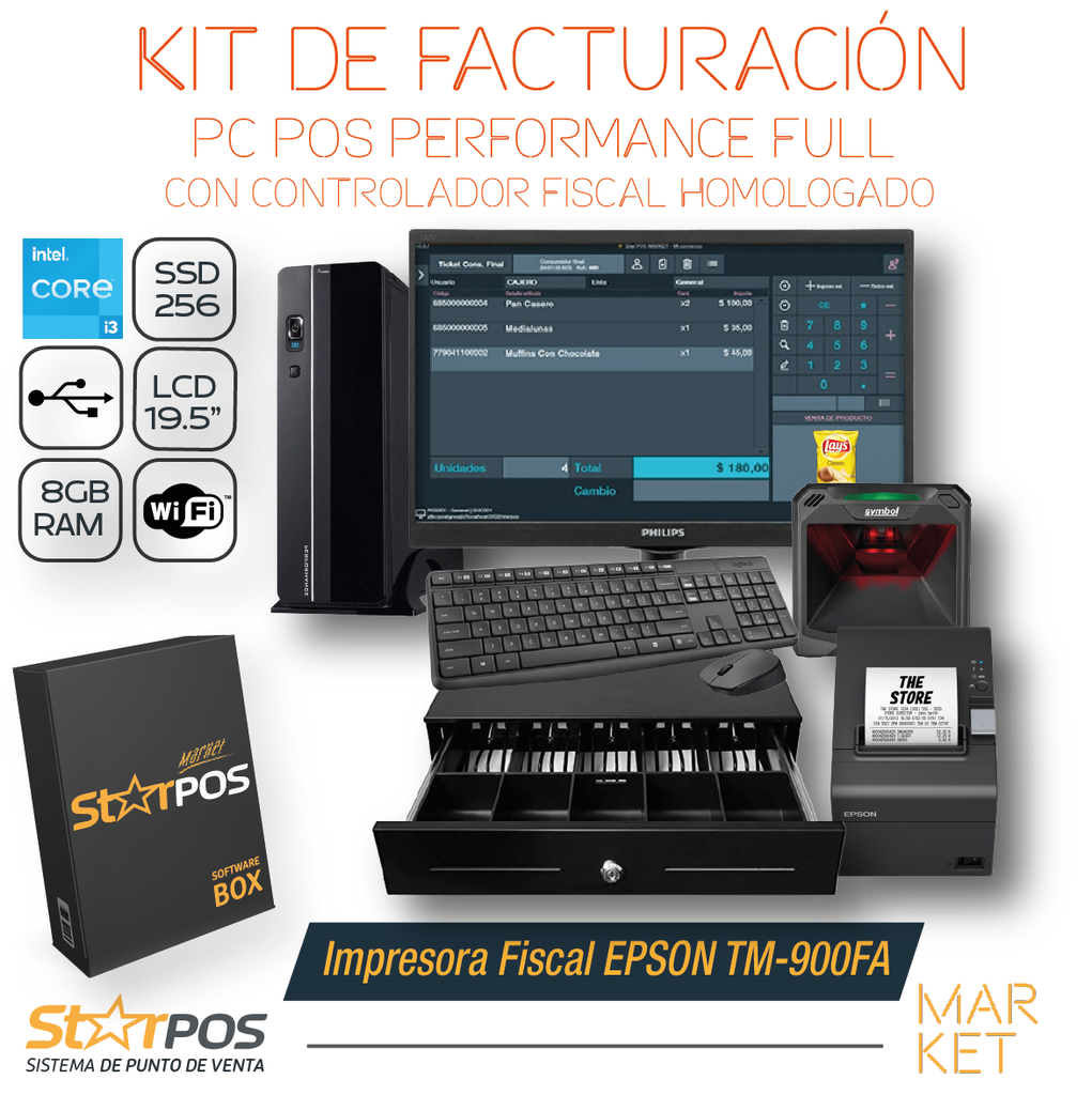 StarPos Market 1.6v - Versión Market/SuperMarket 🛒 - Con Controlador Fiscal Homologado