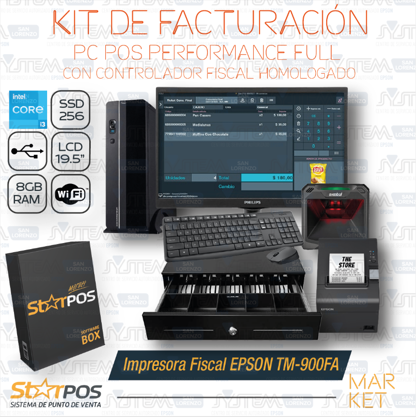 StarPos Market 1.6v - Versión Market/SuperMarket 🛒 - Con Controlador Fiscal Homologado