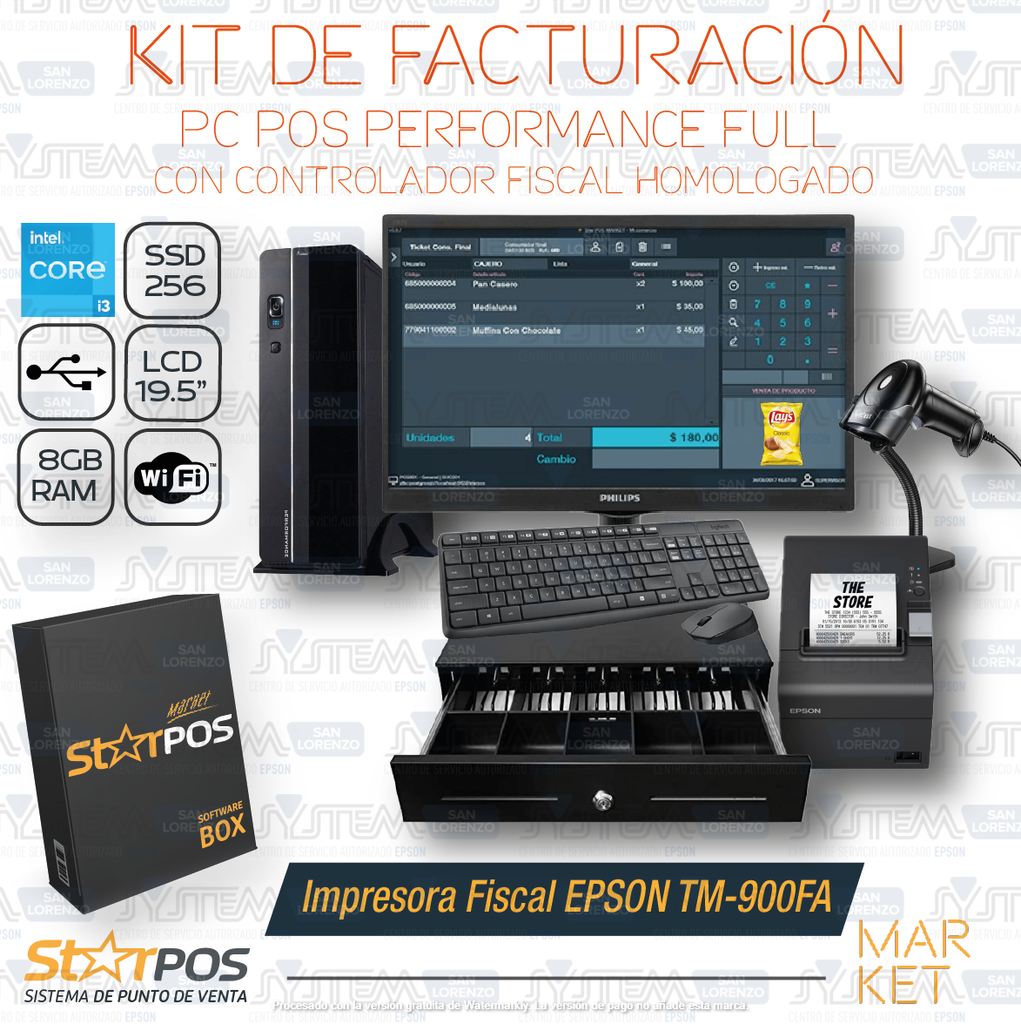 StarPos Market 1.6v - Versión Market/SuperMarket 🛒 - Con Controlador Fiscal Homologado