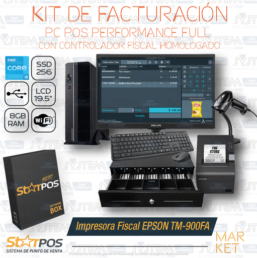 StarPos Market 1.6v - Versión Market/SuperMarket 🛒 - Con Controlador Fiscal Homologado