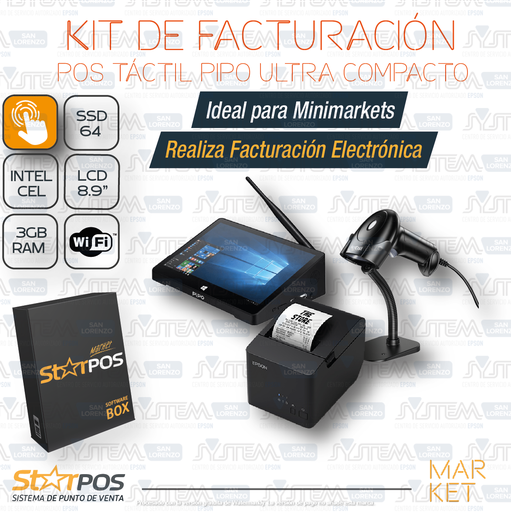 StarPos Market 1.6v - Versión Market/Shop/Store/SuperMarket 🛒 - Kit Compacto PIPO POS -